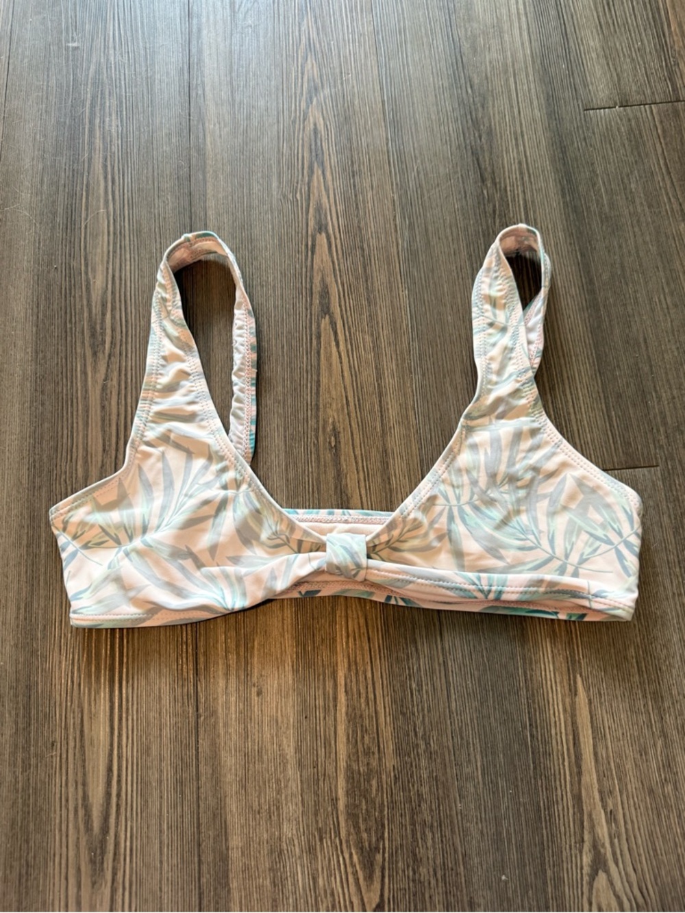 Betty Jade Palm Bikini Top